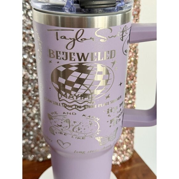 Taylor Swift 40oz Tumblr Hot/Cold Travel Cup Laser Engraved - Picture 7 of 8